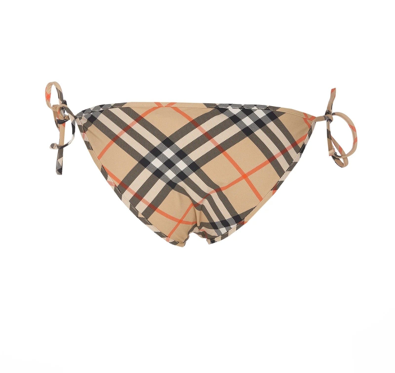 Burberry Check Pattern Side Tied Bikini Briefs