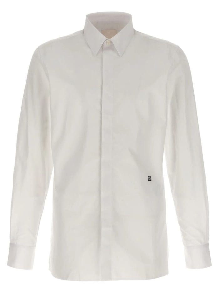 Givenchy Logo Embroidered Long-Sleeved Shirt