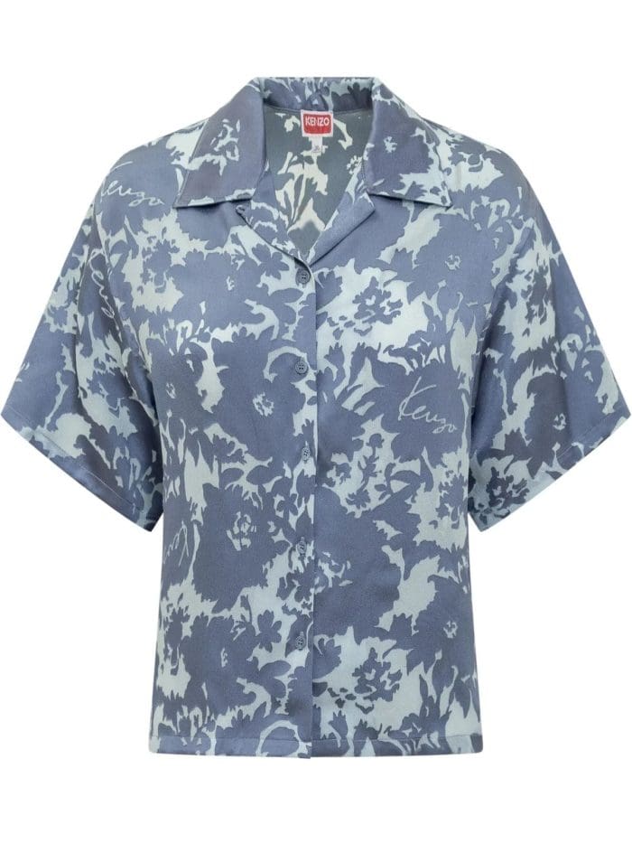 Kenzo Pattern-Printed Short-Sleeved Buttoned Shirt