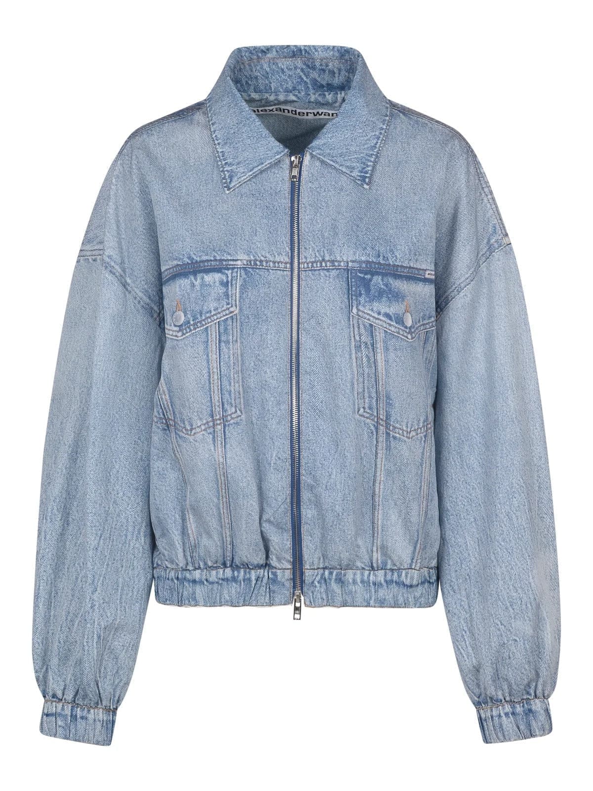 Alexander Wang Denim Bomber Jacket | Blue | FARFETCH