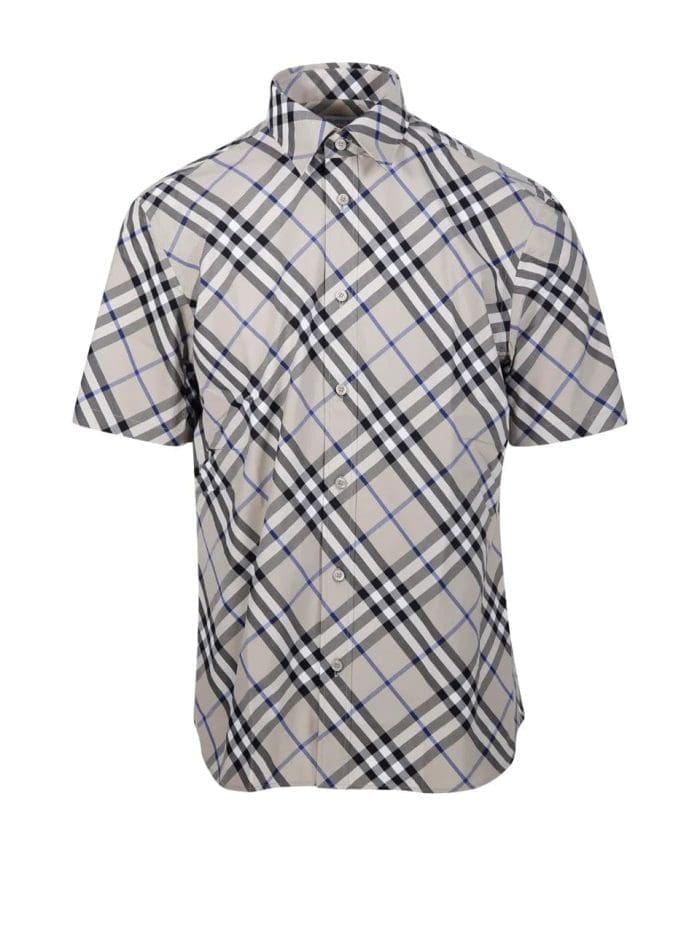 Burberry Nova Check-Jacquard Short Sleeved Shirt