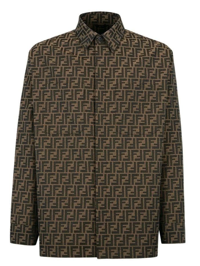 Fendi All-Over Monogram Jacquard Overshirt