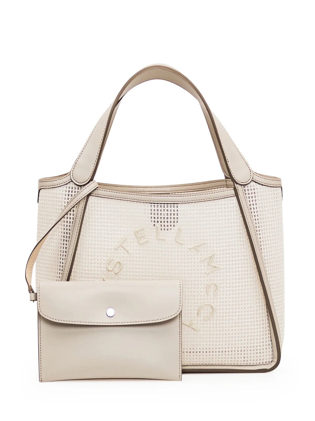 Stella McCartney Logo Embroidered Top Handle Bag