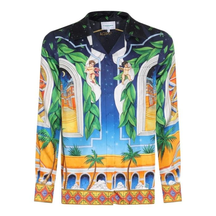 Casablanca Graphic Printed Long-Sleeved Shirt