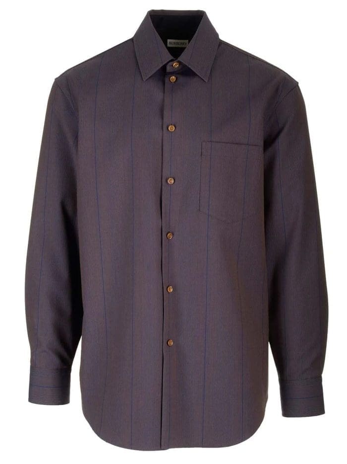 Burberry Long Sleeved Buttoned Striped Shirt