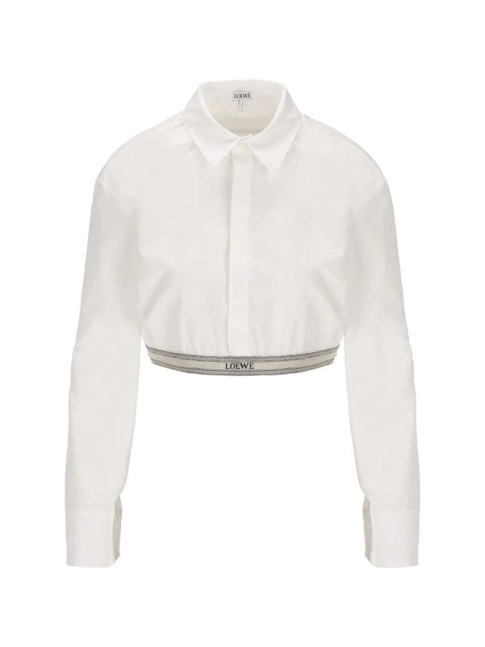 Loewe Long-Sleeved Cropped Shirt