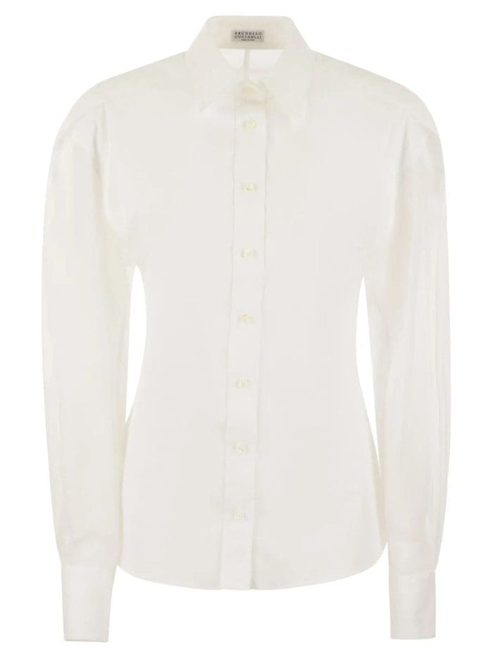Brunello Cucinelli Semi-Sheer Long-Sleeved Shirt