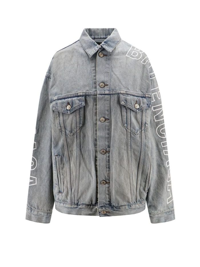 Balenciaga Logo Detailed Button-Up Jacket