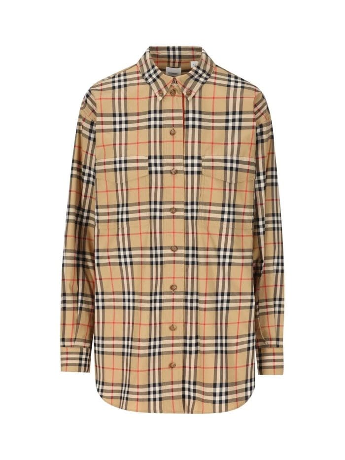 Burberry Checked Buttoned Shirt