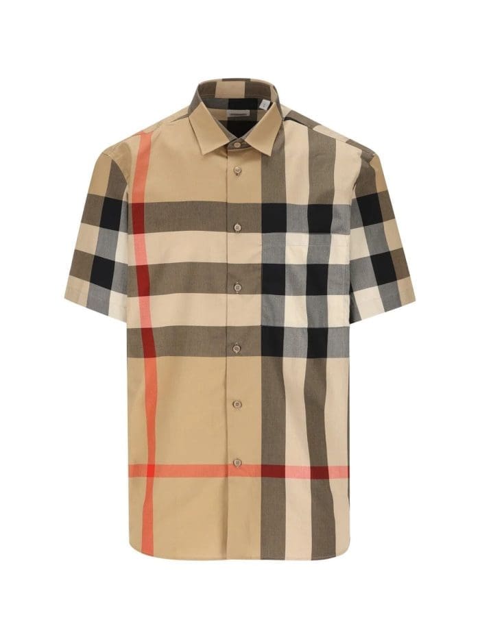 Burberry Checked Buttoned Shirt