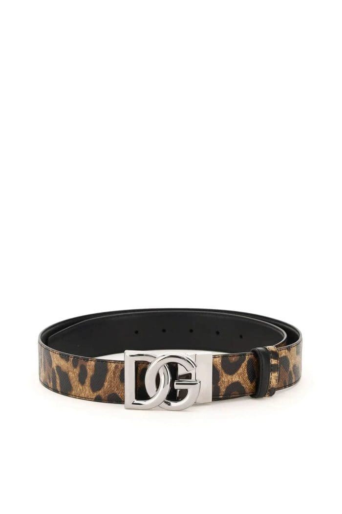 Dolce & Gabbana Logo Plaque Reversible Belt