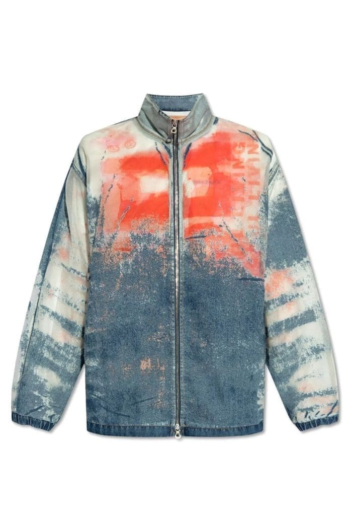 Diesel D-Krap-Fse Distressed Denim Jacket