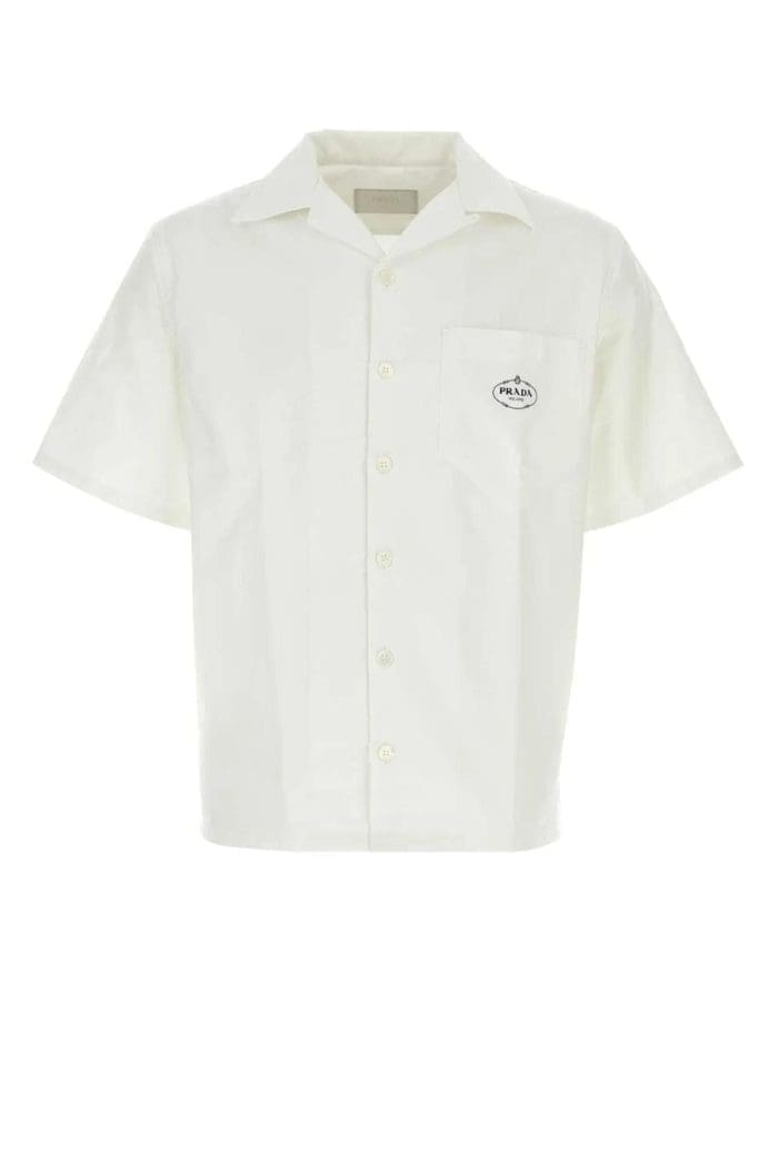 Prada Logo-Printed Short-Sleeved Shirt