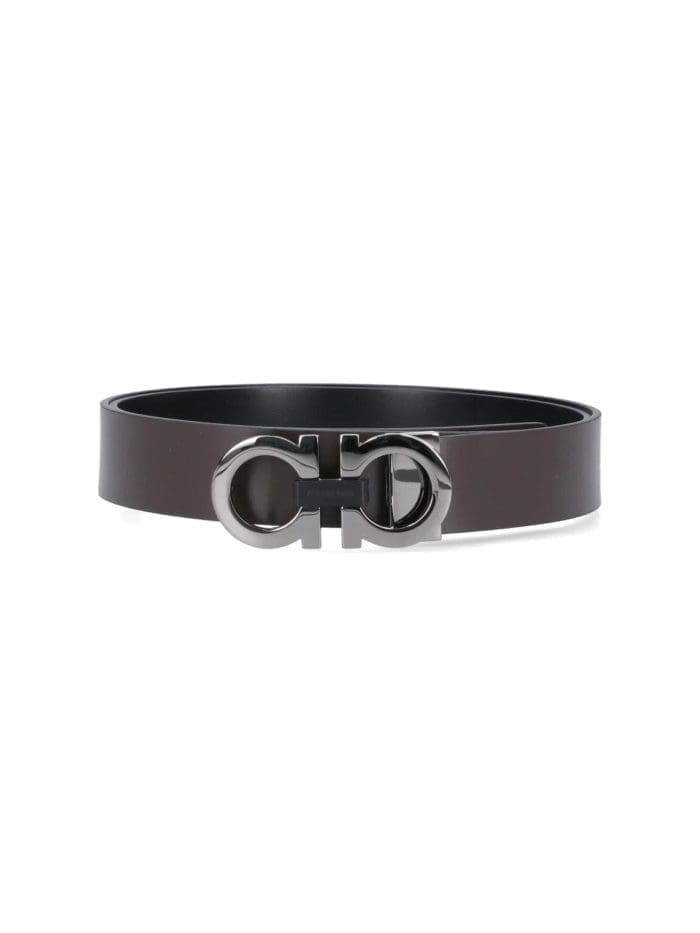 Salvatore Ferragamo Logo-Engraved Reversibile Belt