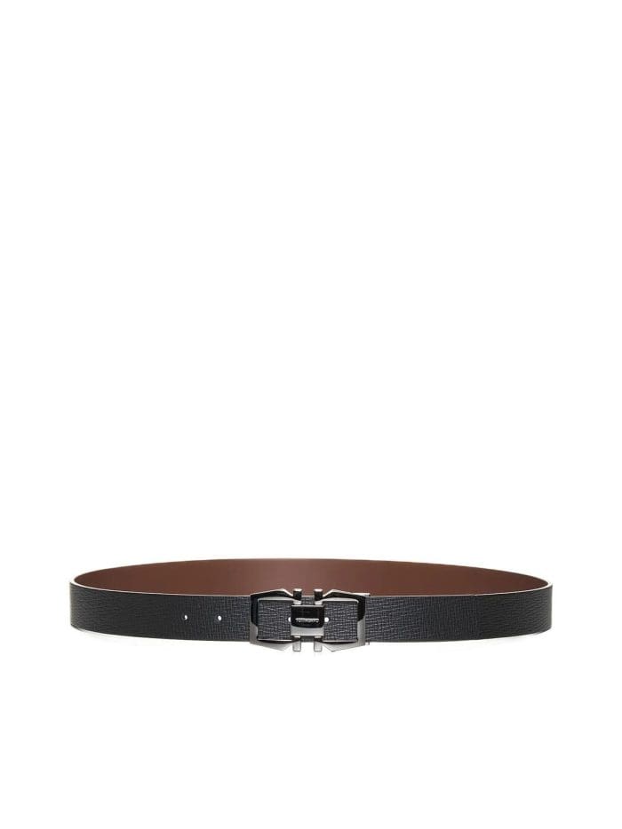 Salvatore Ferragamo Logo Buckled Reversible Belt