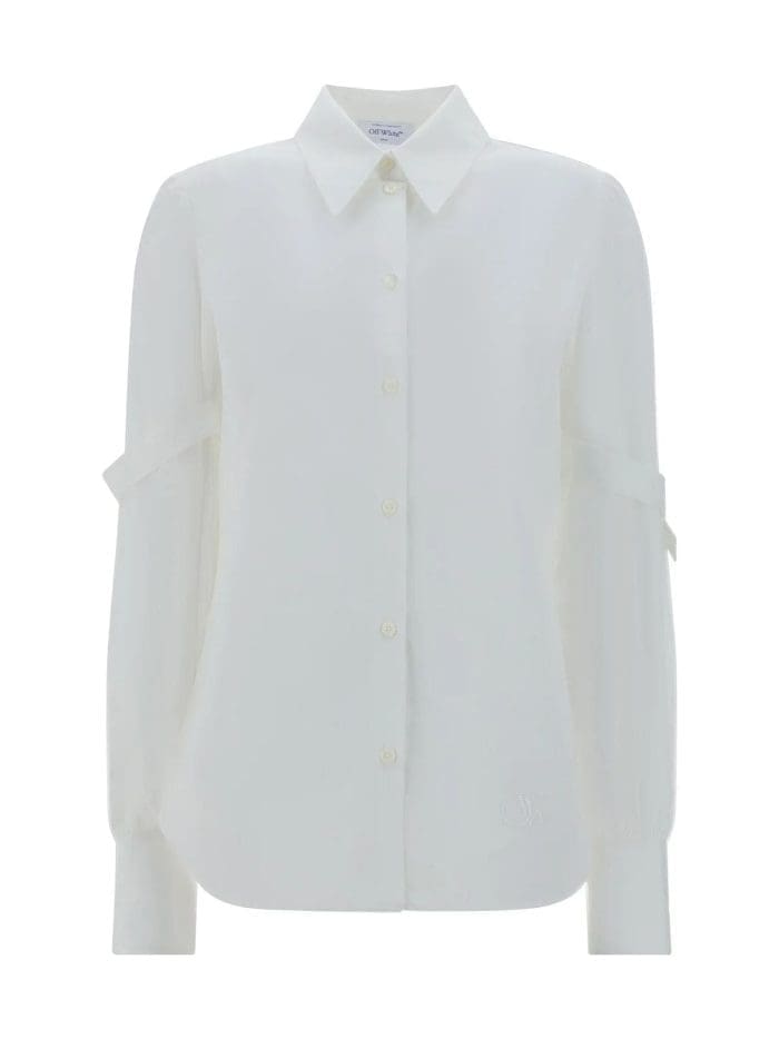 Off-White Monochrome Long-Sleeved Shirt
