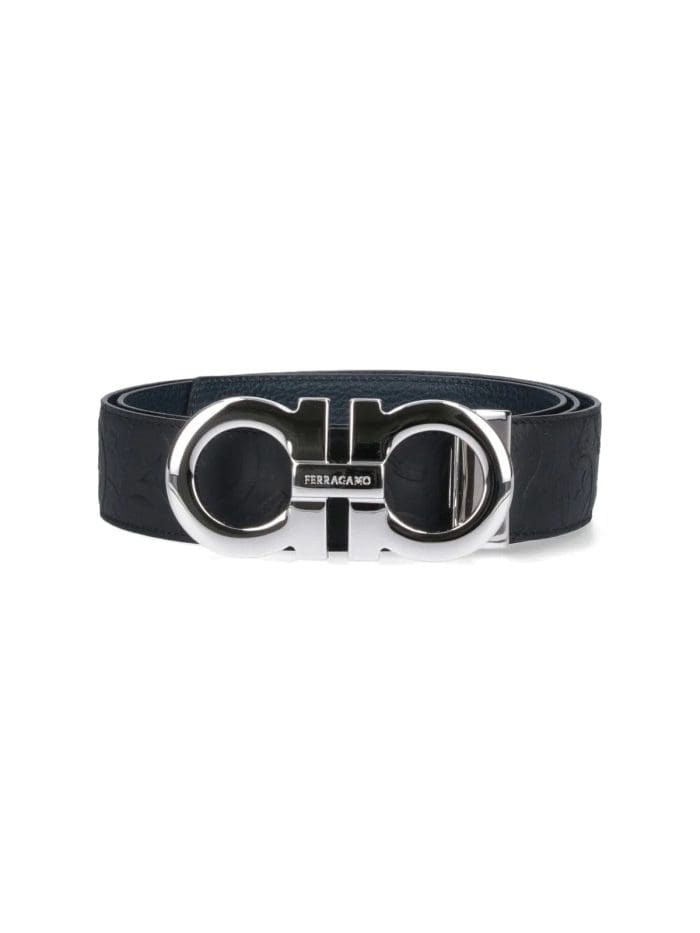 Salvatore Ferragamo Monogram Gancini Buckled Belt