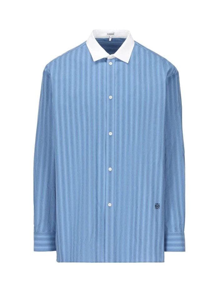 Loewe Striped Collared Button-Up Shirt