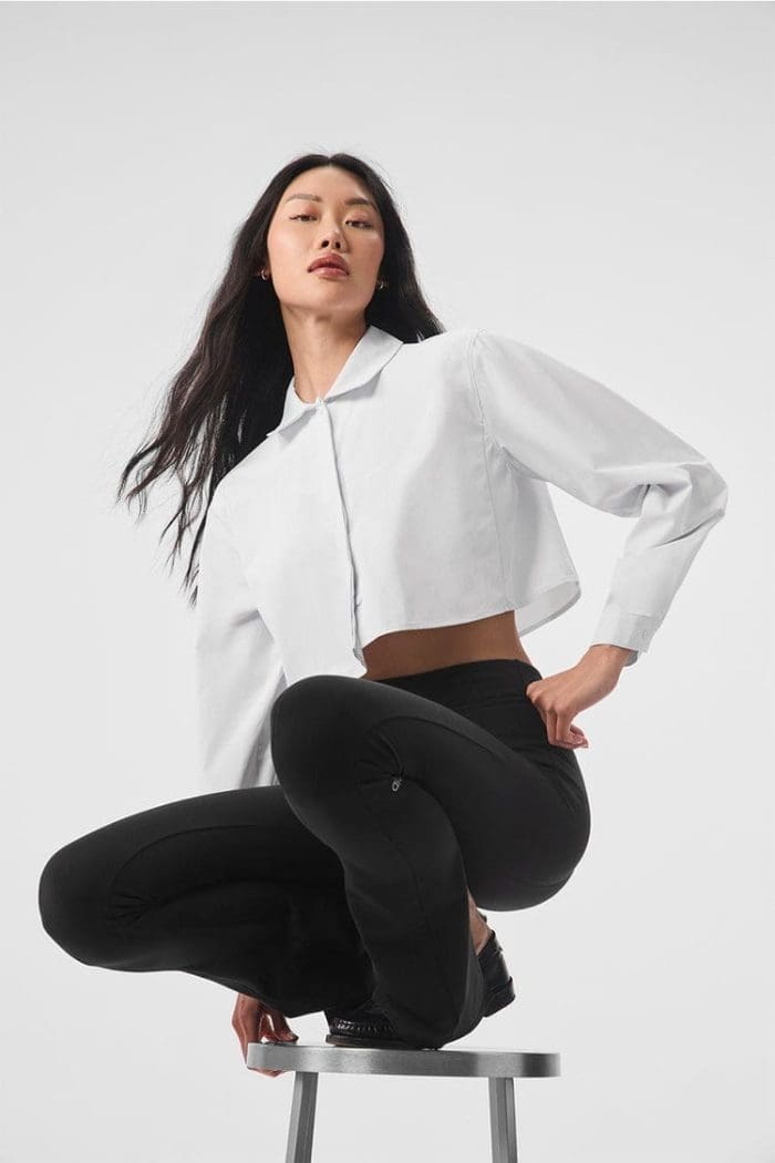 Cropped Take Me Out Button Up
