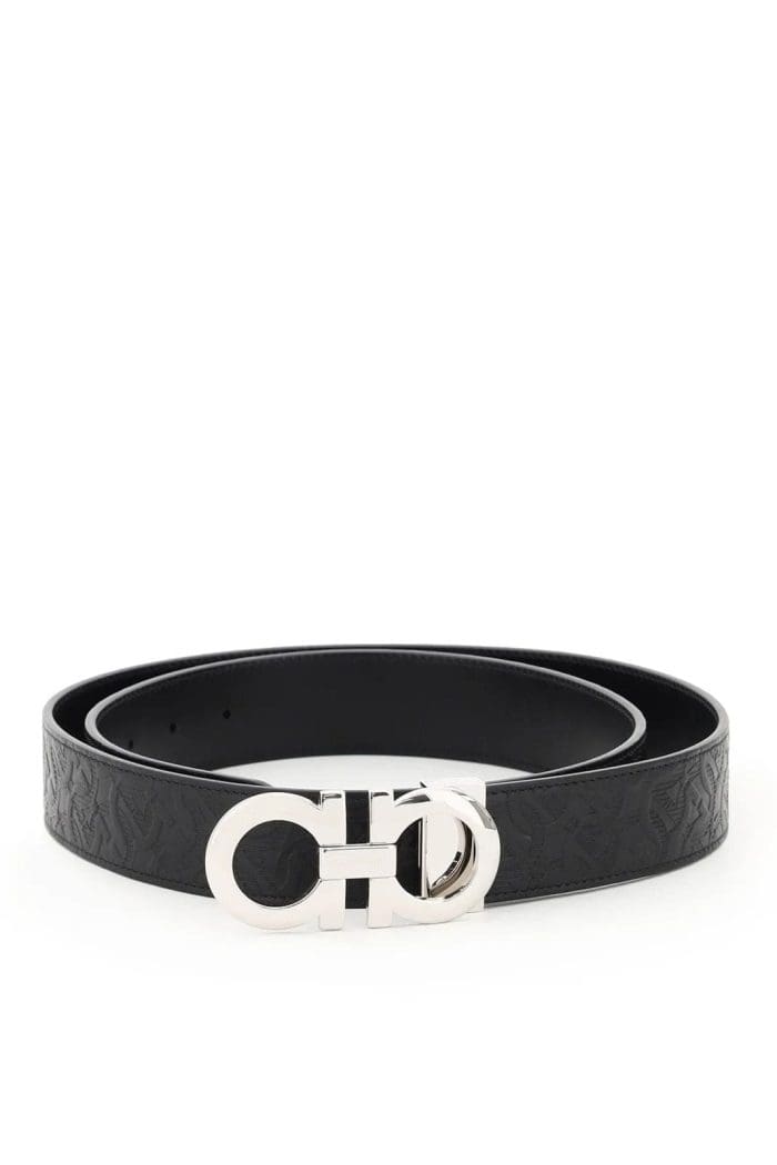 Salvatore Ferragamo Reversible Gancini Embossed Belt