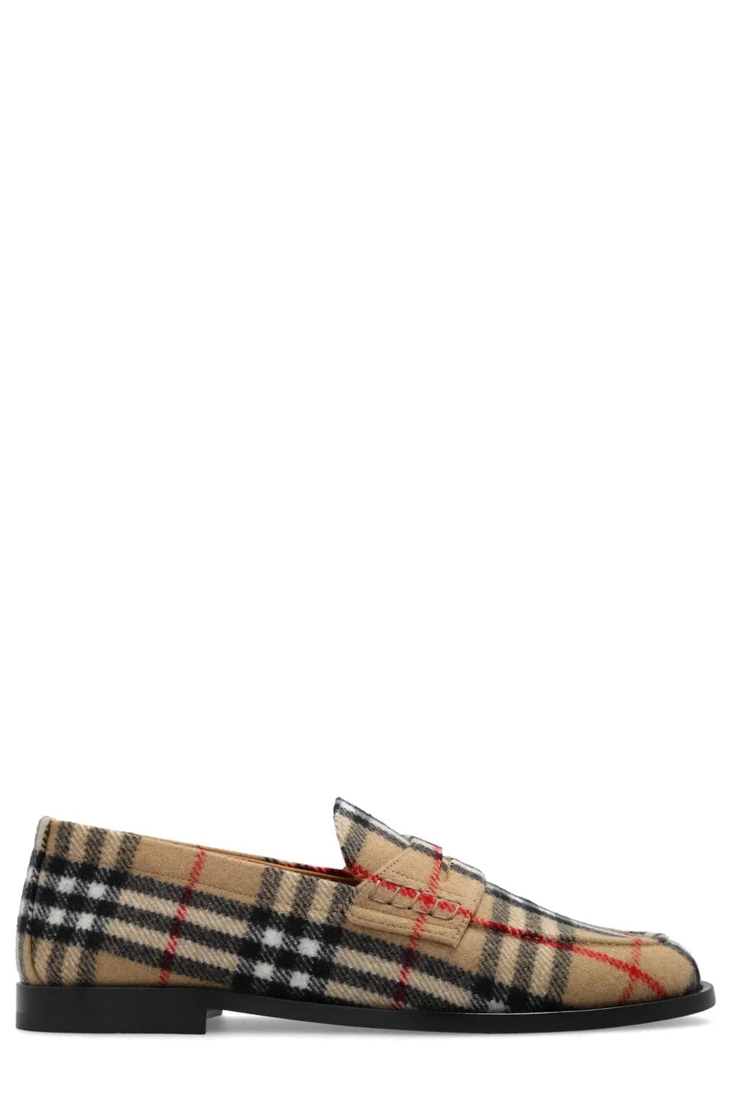 Burberry check loafers clearance