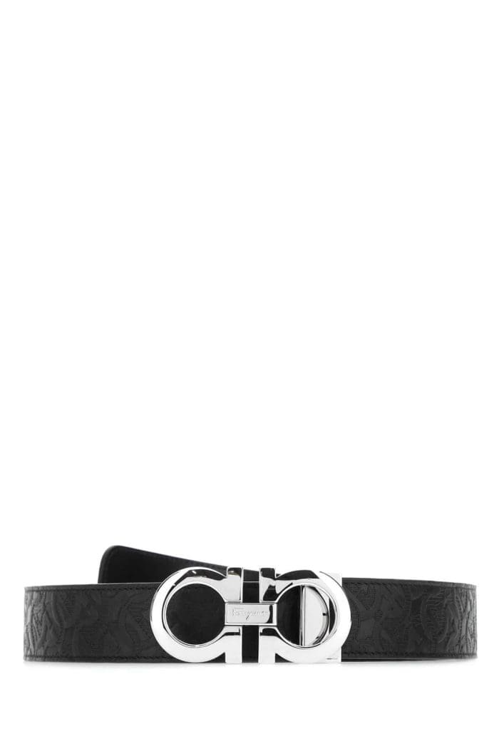 Salvatore Ferragamo Gancini Embossed Reversible Belt