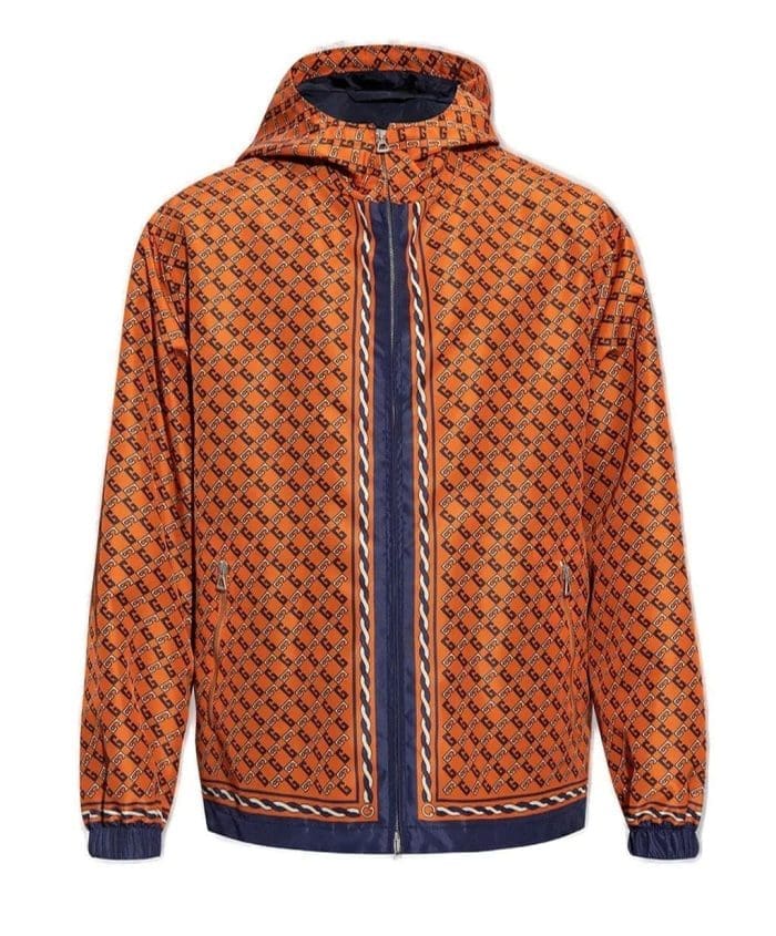 Gucci Patterned Hooded Jacket