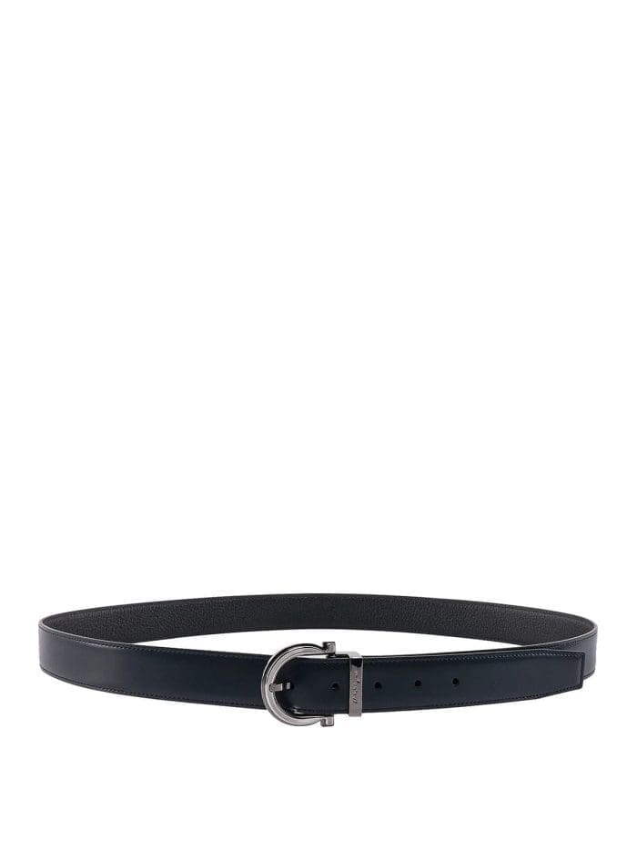 Salvatore Ferragamo Logo Engraved Buckle Belt