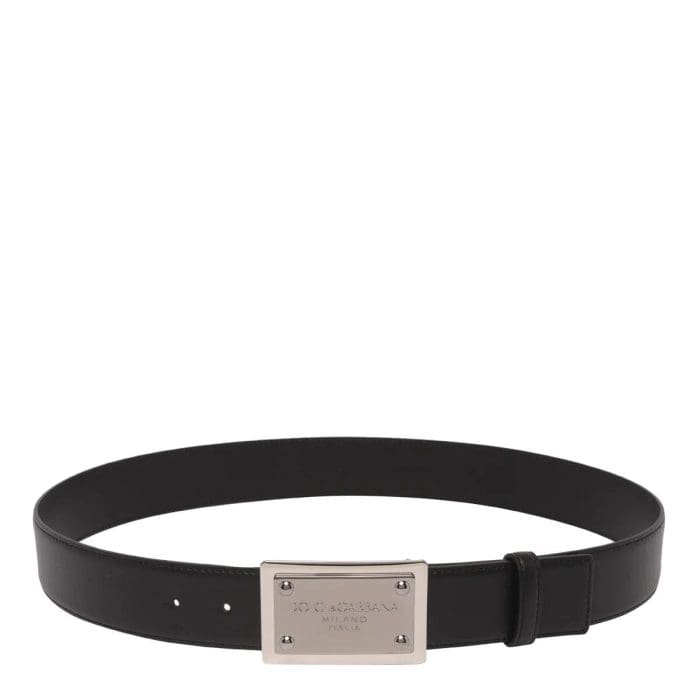 Dolce & Gabbana Logo Plaque Belt
