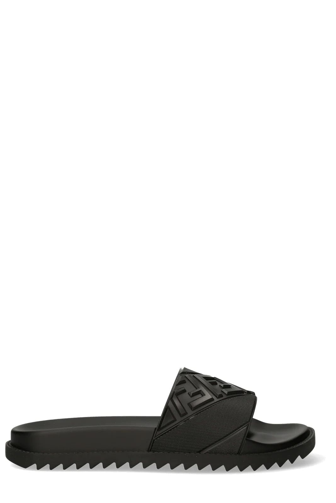 Fendi FF Motif Embossed Slides