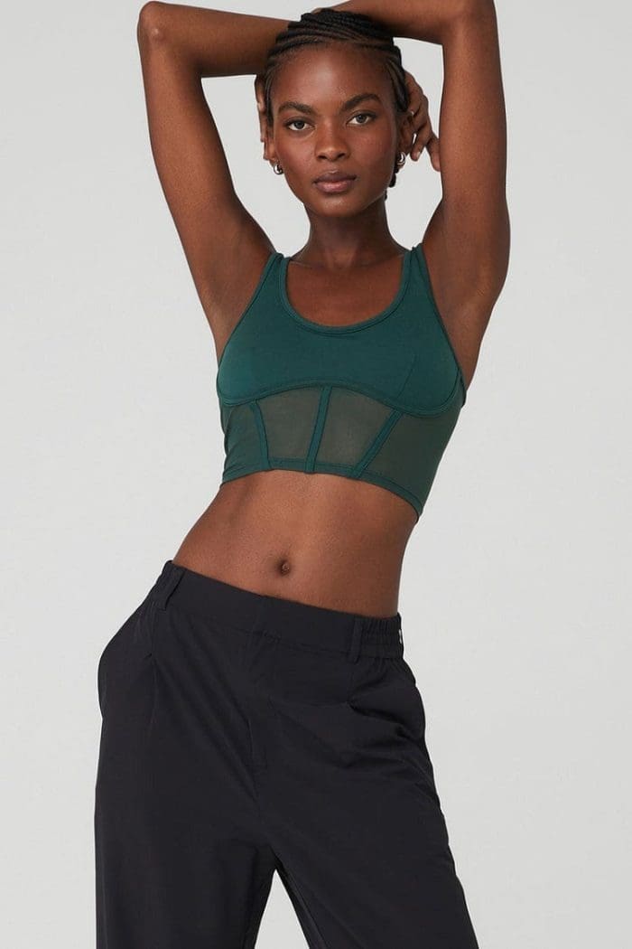 Airbrush Mesh Corset Tank