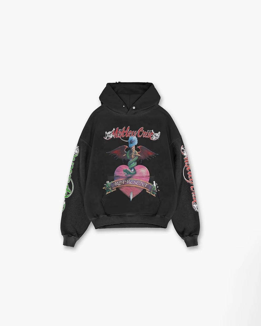 Motley crue zip up hoodie discount