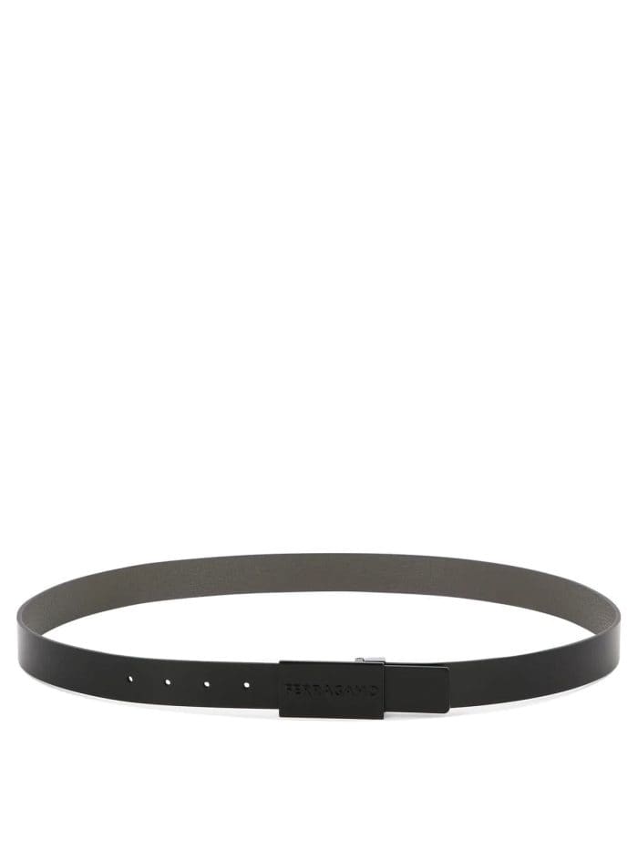 Salvatore Ferragamo Logo Buckled Reversible Belt
