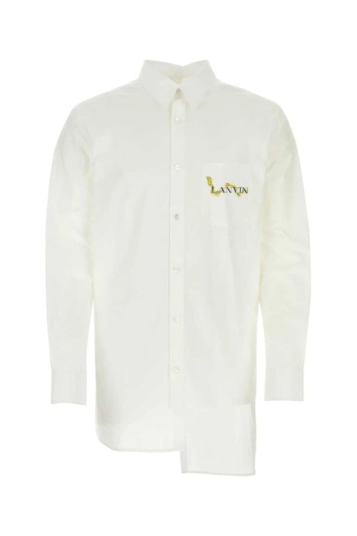 Lanvin Buttoned Asymmetric Long-Sleeved Shirt