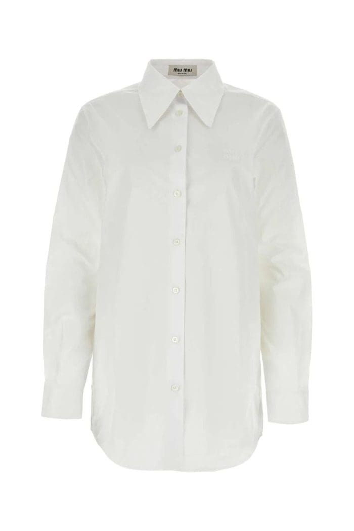 Miu MIu Long-Sleeved Buttoned Shirt