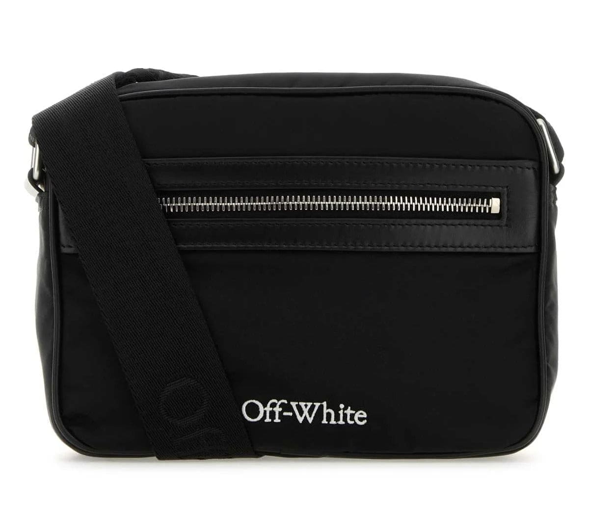 Off White Core Zip Up Crossbody Bag