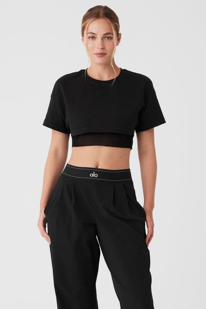 Made You Look Cropped Short Sleeve Tee